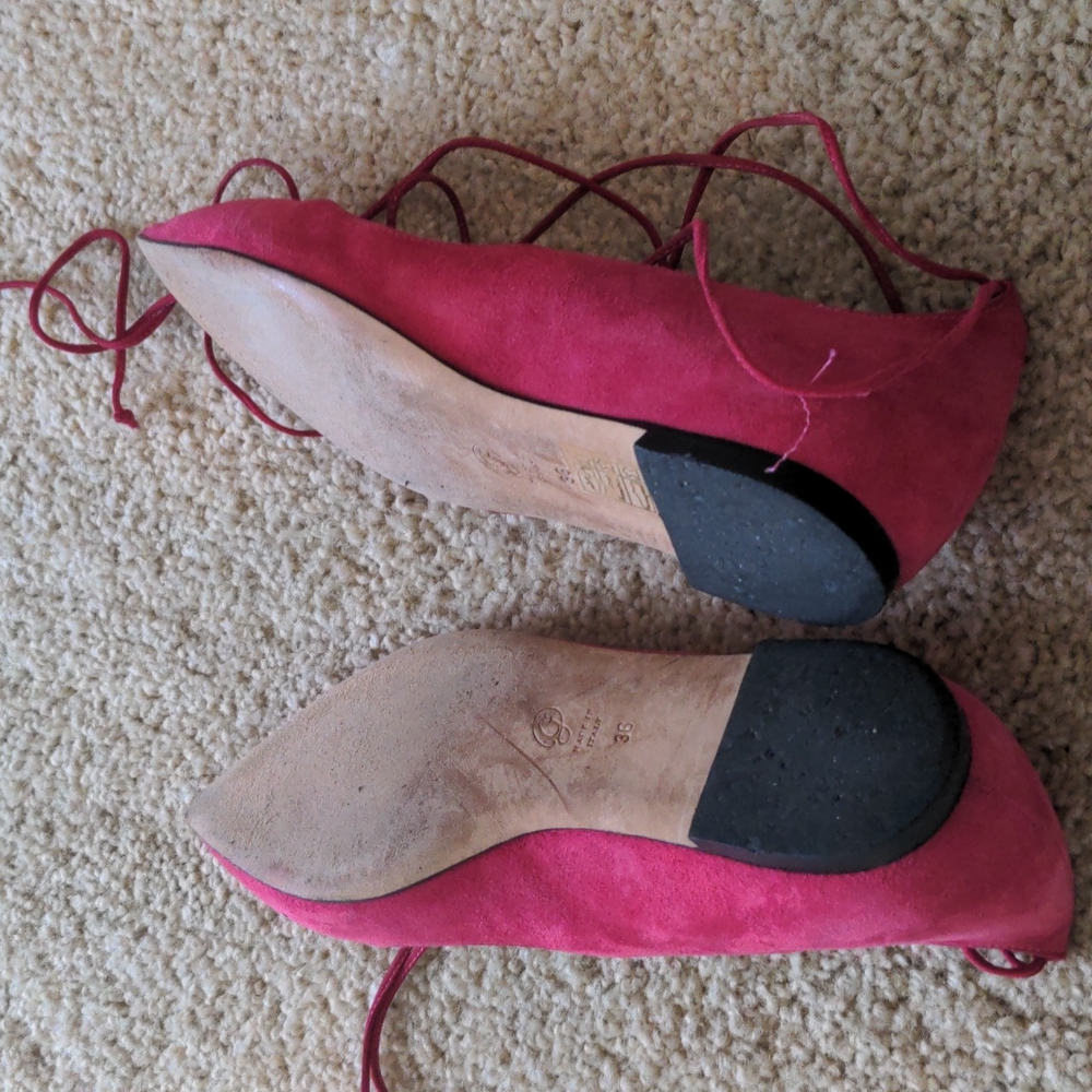 Mgemi Brezza In Suede Raspberry, Size 6 - image 2